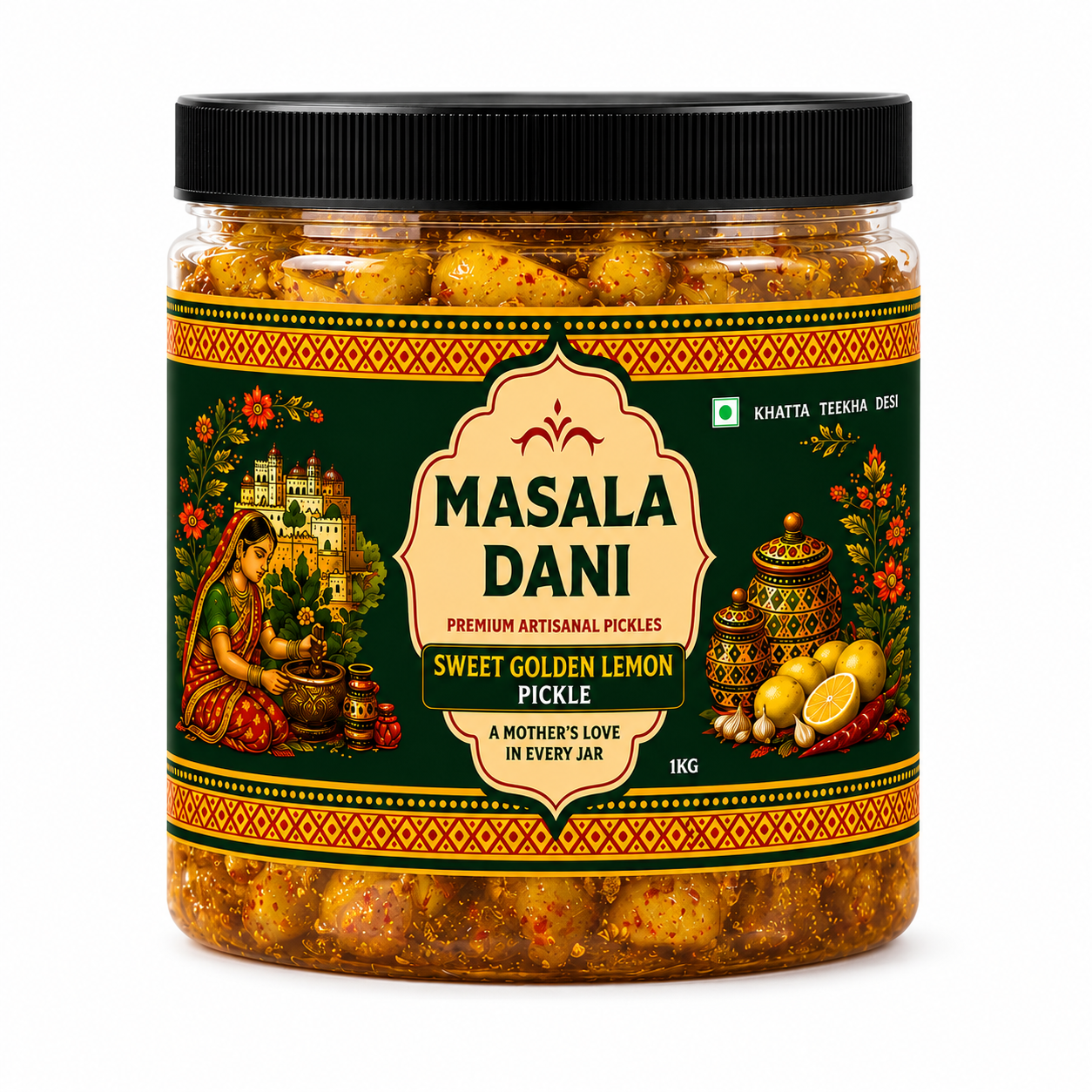 Sweet Golden Lemon Pickle